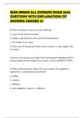 JEAN INMAN ALL DOMAINS EXAM 2026 QUESTIONS WITH EXPLANATIONS OF ANSWERS GRADED A&plus;
