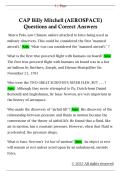 CAP Billy Mitchell &lpar;AEROSPACE&rpar;  Questions and Correct Answers