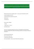 RNSG 2539 LATEST EXAM WITH CORRECT ANSWERS 