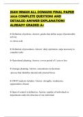 JEAN INMAN ALL DOMAINS FINAL PAPER 2026 COMPLETE QUESTIONS AND DETAILED ANSWER EXPLANATIONS ALREADY GRADED A&plus;