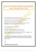 FINA 3770 EXAM 3 2025&sol;2026 QUESTIONS AND ANSWERS 100&percnt; PASS
