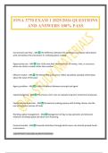 FINA 3770 EXAM 1 2025&sol;2026 QUESTIONS AND ANSWERS 100&percnt; PASS