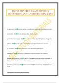 IGCSE PHYSICS EXAM 2025/2026 QUESTIONS AND ANSWERS 100% PASS