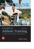 Test Bank for Principles of Athletic Training A Guide to Evidence-Based Clinical Practice&comma; 18th Edition by William Prentice&period; All Chapters1-29