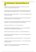 VA Contractors&colon; General &lpar;Class A or B&rpar;