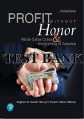Test Bank for Profit Without Honor White Collar Crime and the Looting of America&comma; 7th Edition by Rosoff&comma; Pontell&comma; Tillman