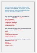 Reformer Instructor Test Out - Balanced Body Exam&comma; Most  Recent  Exam Version 2025&sol;2026 Actual Complete Real Exam  Questions And Correct Answers &lpar;Verified Answers&rpar; Already  Graded A&plus; &sol; Newest Exam  &sol;Just Released&excl;&excl; 