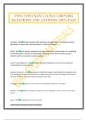 INFO 3130 EXAM 2 &lpar;UNCC&rpar; 2025&sol;2026 QUESTIONS AND ANSWERS 100&percnt; PASS