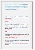 Soils and Aggregate Compaction Technician MARTCP TEST  Most Recent  Exam Version 2025&sol;2026 Actual Complete Real Exam  Questions  And Correct Answers &lpar;Verified Answers&rpar; Already Graded                  A&plus; &sol; Newest Exam  &sol;Just Released&excl;&excl; 