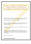 INTUIT ACADEMY 1 CONTINUATION - GROSS INCOME&period; EXAM 2025&sol;2026 QUESTIONS AND ANSWERS 100&percnt; PASS