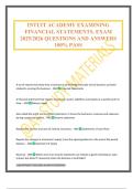 INTUIT ACADEMY EXAMINING FINANCIAL STATEMENTS&period; EXAM 2025&sol;2026 QUESTIONS AND ANSWERS 100&percnt; PASS