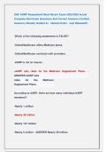 UHC AARP Assessment Most Recent Exam 2025&sol;2026 Actual  Complete Real Exam Questions And Correct Answers &lpar;Verified  Answers&rpar; Already Graded A&plus; &sol; Newest Exam  &sol;Just Released&excl;&excl;