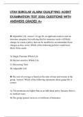 UTAH BURGLAR ALARM QUALIFYING AGENT EXAMINATION TEST 2026 QUESTIONS WITH ANSWERS GRADED A&plus;
