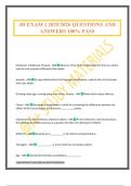 JD EXAM 1 2025&sol;2026 QUESTIONS AND ANSWERS 100&percnt; PASS