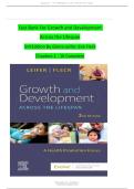 Test Bank For Growth and Development Across the Lifespan 3rd Edition By Gloria Leifer&semi; Eve Fleck Chapters 1 - 16 Complete