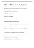 ANSI 3444 Final Exam Study Guide Questions And Correct Answers&vert; Pass Guaranteed Graded A&plus;&period;