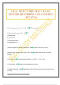 LEGL 225 TOWSON TEST 1 EXAM 2025&sol;2026 QUESTIONS AND ANSWERS 100&percnt; PASS