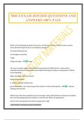 MDC4 EXAM 2025&sol;2026 QUESTIONS AND ANSWERS 100&percnt; PASS