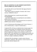 BIO 121 GENETICS CLASS VERSION QUESTIONS WITH COMPLETE SOLUTIONS