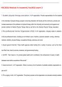 HSC3032 Module 9 crossword&comma; hsc3032 exam 3 Questions and Answers &lpar;100  &percnt;Score&rpar; Latest Updated 2026