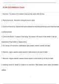 HUM-2020 Midterm Exam Questions and Answers &lpar;100 &percnt;Score&rpar; Latest Updated  2026