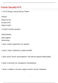 Human Sexuality 4&sol;10 Questions and Answers &lpar;100 &percnt;Score&rpar; Latest Updated  2026