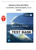 Business in Action &mdash; Test Bank &lpar;10th Edition&comma; Courtland L&period; Bovee & John V&period; Thill&rpar; &mdash; Complete question and answer set for Chapters 1&ndash;16