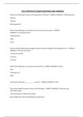 ICEV CERTIFICATE EXAM QUESTIONS AND ANSWERS