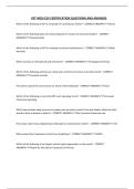 VET MED ICEV CERTIFICATION QUESTIONS AND ANSWERS