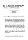 WGU D546 TASK 2 REVISION&colon; EMPLOYEE TRANSITION PLAN AND EHR INTEGRATION STRATEGIES &vert; 2025    UPDATED &vert; WITH COMPLETE SOLUTIONS&period;