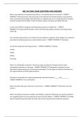IME 145 FINAL EXAM QUESTIONS AND ANSWERS