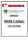 NR 507 Week 5 Edapt &ndash; Liver Cirrhosis and Its Complications &lpar;2026&rpar;