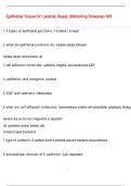 Epithelial Tissue IV&colon; Lateral&comma; Basal&comma; Blistering Diseases QUESTIONS AND CORRECT DETAILED  ANSWERS WITH COMPLETE SOLUTIONS  &vert; GRADED A&plus;