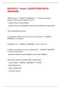 BCH5413 - Exam 1 QUESTIONS WITH ANSWERS&comma;