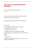BCH 5413 Exam QUESTIONS WITH ANSWERS