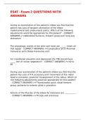 ESAT - Exam 2 QUESTIONS WITH ANSWERS