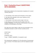 Esat - Evaluation Exam 3 QUESTIONS WITH ANSWERS