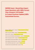  NSPIRE Exam &vert; Brand New Expert Exam Questions with 100&percnt; Correct Clear Answers&vert; All Graded A&plus;&vert;Latest Premium Update&vert;100&percnt; Guaranteed Success&period;