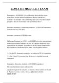 LOMA 311 MODULE 3 EXAM QUESTIONS AND ANSWERS 2025