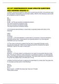 CCI CCT COMPREHENSIVE EXAM UPDATED QUESTIONS AND ANSWERS GRADED A&plus;