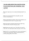 VA DEQ SWM InSpEctor cErtIfIcAtIon ExAM QuEStIonS AnD AnSWErS&comma; 2024 LAtESt