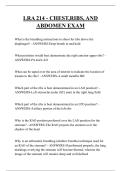 LRA 214 - CHEST&comma;RIBS&comma; AND ABDOMEN EXAM QUESTIONS AND ANSWERS 2025