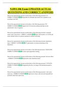 NAWS 106 Exam UPDATED ACTUAL  QUESTIONS AND CORRECT ANSWERS