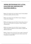 VIRGINIA FIRE PROGRAMS EVOC ACTUAL EXAM PAPER 2026 QUESTIONS WITH SOLUTIONS GRADED A&plus;