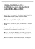 VIRGINIA FIRE PROGRAMS EVOC COMPREHENSIVE EXAM 2026 QUESTIONS AND ANSWERS 100&percnt; CORRECT