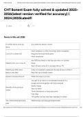 CHT Bonent Exam fully solved & updated 2025-2026&lpar;latest version verified for accuracy&rpar; &vert; 20242025Latest&excl;&excl;