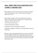WALL STREET PREP EXAM QUESTIONS WITH CORRECT ANSWERS 2026
