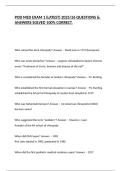 POD MED EXAM 1 &lpar;LATEST&rpar; 2025&sol;26 QUESTIONS & ANSWERS SOLVED 100&percnt; CORRECT&period;