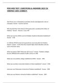 POD MED TEST 1 QUESTIONS & ANSWERS 2025&sol;26 VERIFIED 100&percnt; CORRECT&period;