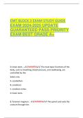 EMT BLOCK 3 EXAM STUDY GUIDE  EXAM 2024-2025 UPDATE  GUARANTEED PASS PRIORITY  EXAM BEST GRADE A&plus;